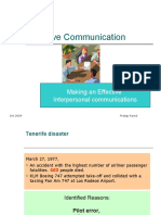 Effective Interpersonal Communication