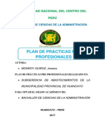 Plan de Practicas