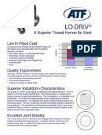 Lo-Driv: A Superior Thread-Former For Steel