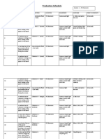 Production Schedule - Session 1