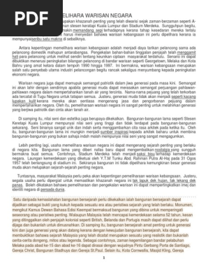 Kepentingan Memelihara Warisan Negara Pdf