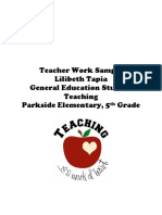 Tapia Teacher Work Sample