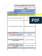 Criterios de Aceptación Procedimiento Constructivo Hormigón Armado