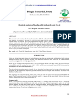 Pelagia Research Library: Chemical Analysis of Locally Cultivated Garlic and It's Oil