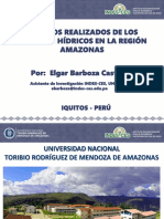 Estudios Realizados en Recursos Hídricos - Región Amazonas