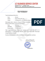 Surat Keterangan PKL Warnet CNC - Net
