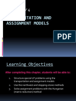 Chapter 4 Transportation and Assignment Models