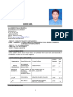 Resume: Manas Kumar Panda