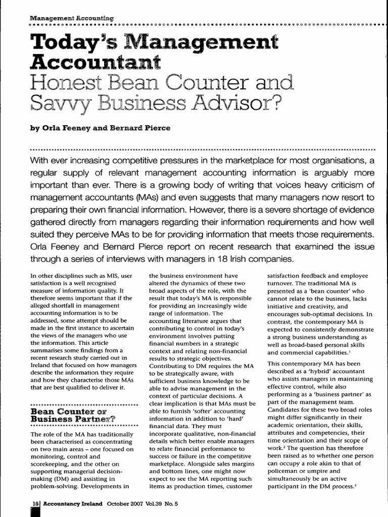 Honest Bean Counter PDF Creativity Accounting