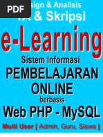 Skripsi eLearning dengan PHP dan MySQL