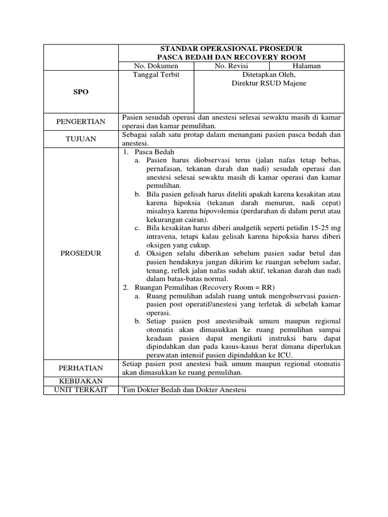 Sop RR | PDF