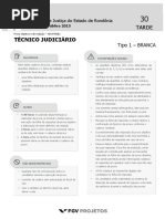 TJ RO Tecnico Judiciario (TJ-TEJ) Tipo 1