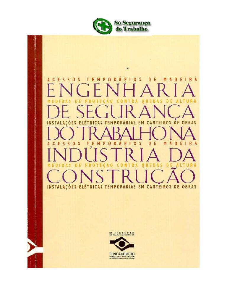 Livro Engenharia de Segurança Do Trabalho Na Construção PDF | PDF