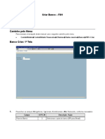 FI01, FI02 e FI 03 - Criar, Modificar e Exibir Banco