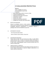 Informe de Evaluacion Proyectiva