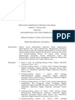 PP 7 Tahun 2008 TTG DEKONSENTRASI DAN TUGAS PEMBANTUAN