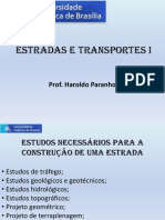 4 - Estudos Necessários Para Projeto de Rodovia - Estrada e Transportes I