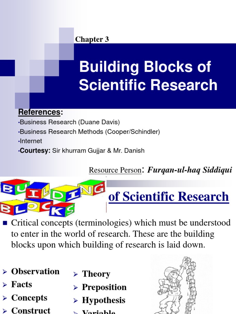 Building Blocks Of Science In Research Ppt – GIHOU