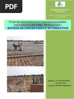 Re - Conception & Optimisation D'un Réservoir Eau Potable