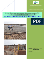 Re - Conception & Optimisation D'un Réservoir Eau Potable