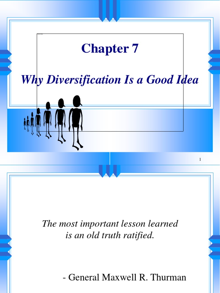 Why Diversification Is A Good Idea | PDF | Capital Asset Pricing Model ...