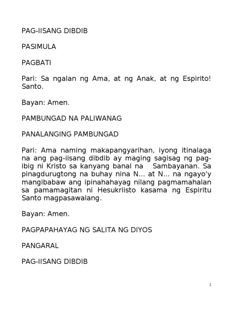 Pag Iisang Dibdib Pdf