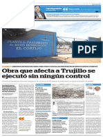 Obra que afecta a Trujillo se ejecutó sin ningún control