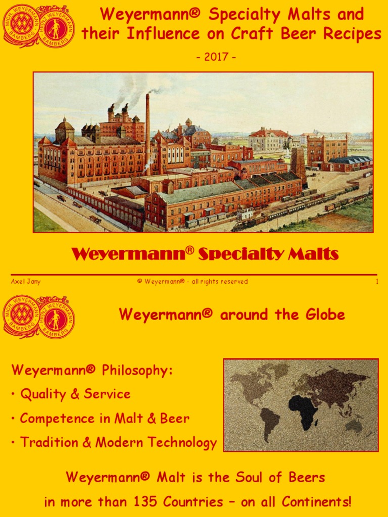 Weyermann Specialty Malts and Their Influence On Craft Beer Recipes