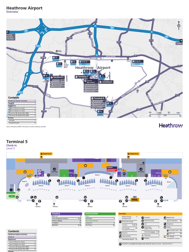 Heathrow T5 Map Baggage Aviation Free 30day Trial Scribd