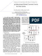 A Multiple-Winding Bidirectional Flyback Converter Used in The Solar System