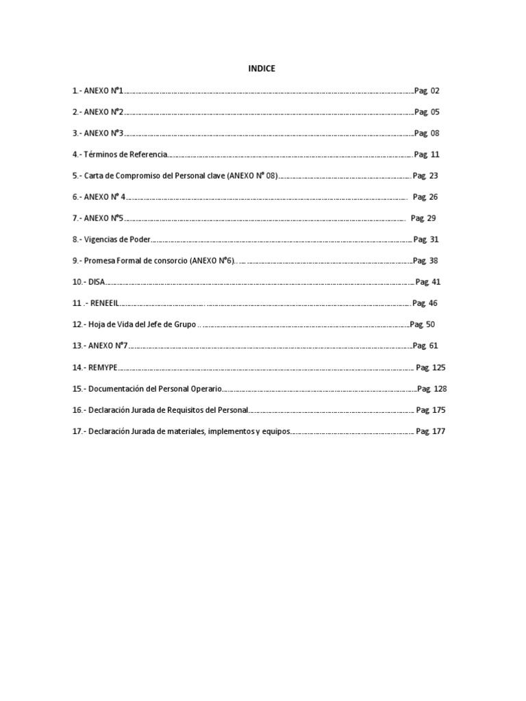 Índice de Documentos y Anexos Importantes | PDF | Informática | Tecnología