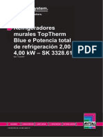 Refrigeradores Murales Toptherm Blue E Potencia Total de Refrigeración 2,00 - 4,00 KW - SK 3328.610