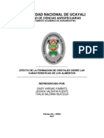 efectos de la formacion de cristales en la congelacion   de los alimentos