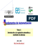 T01-Introducción a La Regulación Automatica y Modelado de Sistemas