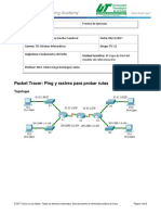 7.3.2.6 Packet Tracer - Pinging and Tracing to Test the Path