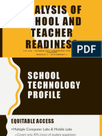 Analysis of School and Teacher Readiness