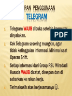 Aturan Penggunaan Telegram