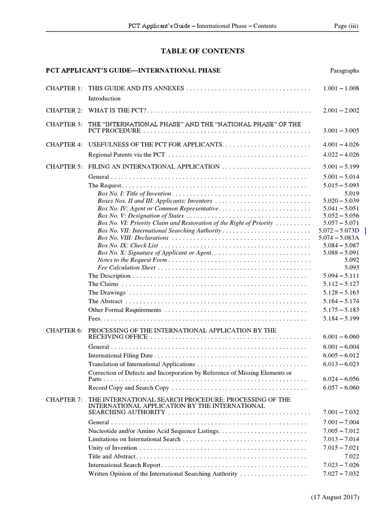 PCT Guide for Patent Applicants | PDF | Patent Application | Patent