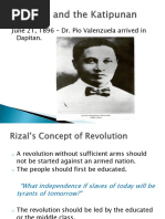 Rizal and The Katipunan