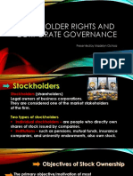 Chapter 13 - Stockholder Rights and Corporate Governance
