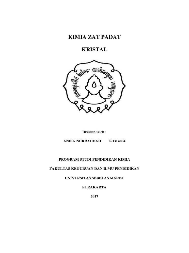 Anisa Nurraudah K3314004 Kristal