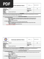 Position and Competency Profile: Department of Education