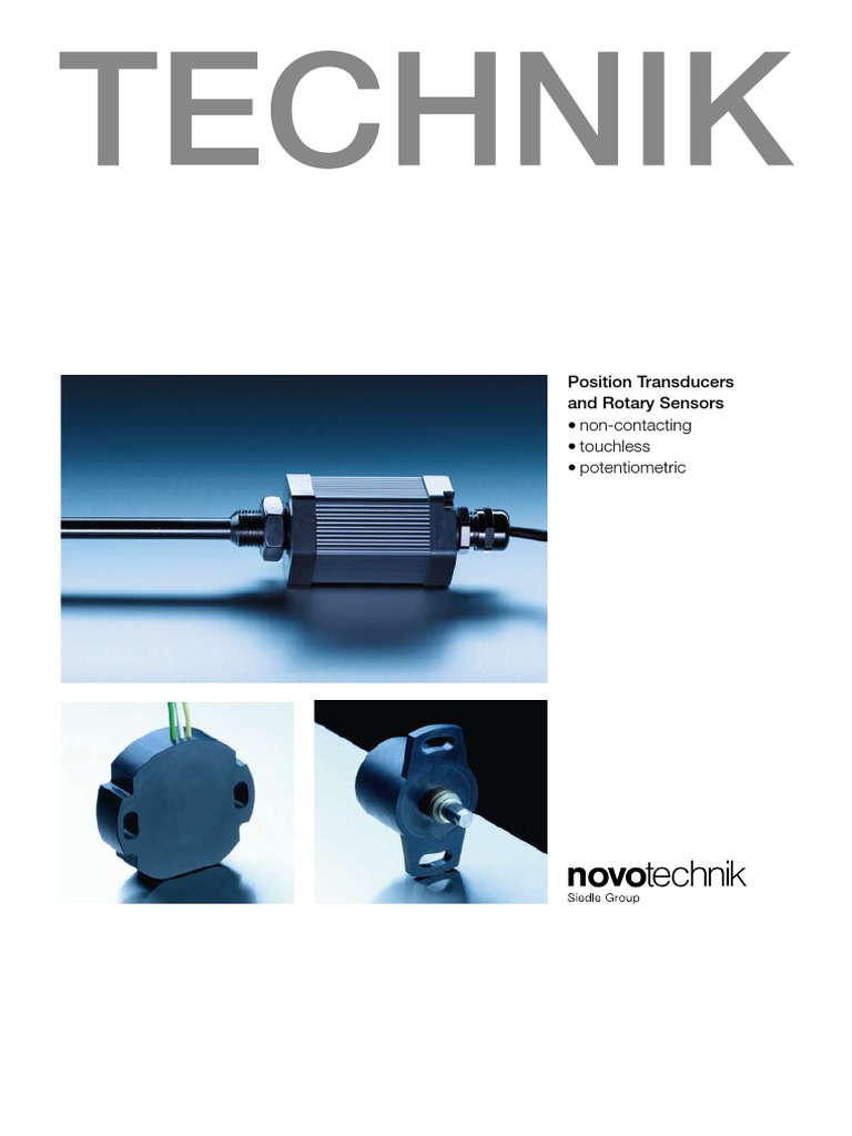 Novotechnik Brochure 11-08 | PDF | Sensor | Force