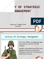 History of Strategic Management