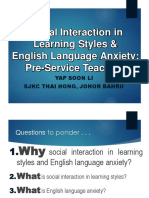 Learning Styles English Anxiety