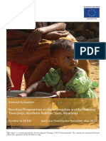 Acf 2012 Myanmar Nutrition (A1y) Evaluation 2012 Full Report