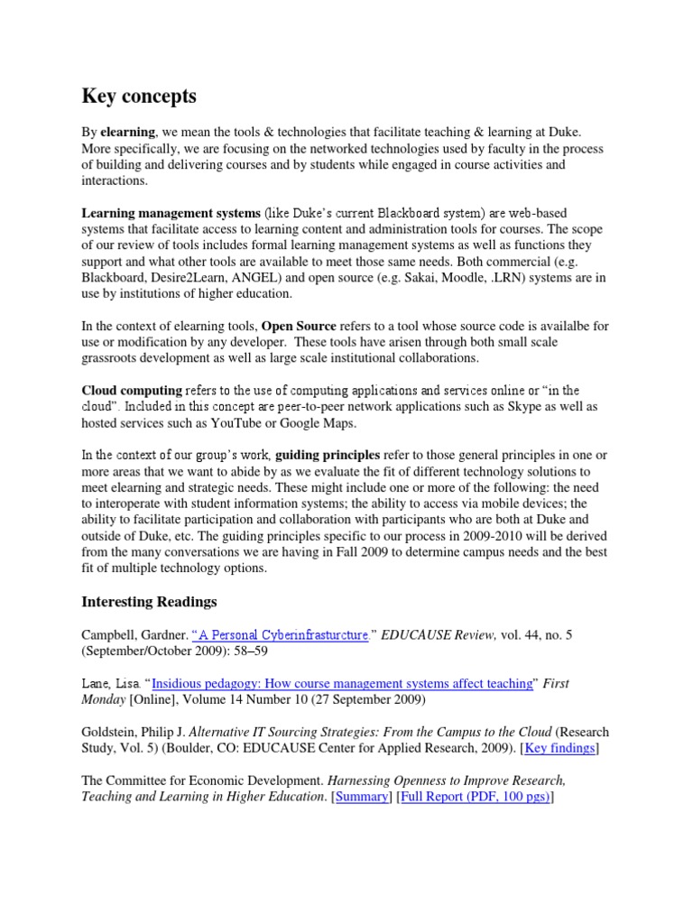 An Introduction to Key Concepts in Elearning Tools and Technologies