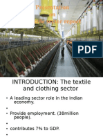 Presentation On Textile Sector Report: Presented by