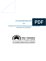 Internship Report ON: "Foreign Exchange Operations of Al-Arafah Islami Bank Limited"