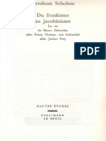 Gershom Scholem - Du Frankisme Au Jacobinisme
